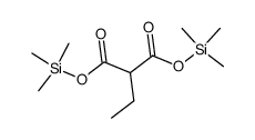 Ethylmalonic acid bis(trimethylsilyl) ester Structure