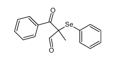 2-Methyl-3-oxo-3-phenyl-2-phenylselanyl-propionaldehyde Structure