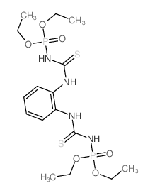 1-diethoxyphosphoryl-3-[2-(diethoxyphosphorylthiocarbamoylamino)phenyl]thiourea结构式