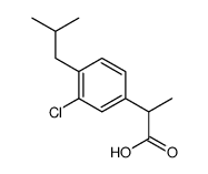 2-(3-Chloro-4-isobutylphenyl)propionic acid Structure