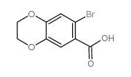 7-溴-2,3-二氢-1,4-苯并二氧杂环己烷基-6-羧酸结构式