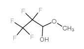Pentafluoropropionaldehyde methyl hemiacetal Structure