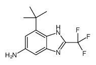 7-tert-butyl-2-(trifluoromethyl)-3H-benzimidazol-5-amine Structure