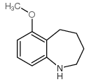 6-甲氧基-2,3,4,5-四氢-1H-苯并[b]氮杂卓盐酸盐结构式