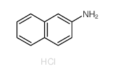 2-Naphthalenamine,hydrochloride (1:1) Structure