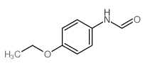 Formamide,N-(4-ethoxyphenyl)- Structure