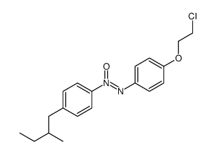 [4-(2-chloroethoxy)phenyl]imino-[4-(2-methylbutyl)phenyl]-oxidoazanium Structure