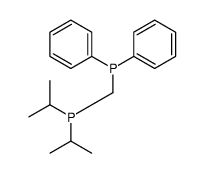 diphenylphosphanylmethyl-di(propan-2-yl)phosphane结构式