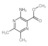 3-氨基-5,6-二甲基吡嗪-2-羧酸甲酯结构式