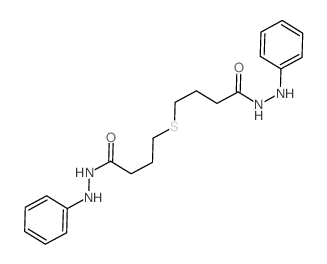4-[3-(anilinocarbamoyl)propylsulfanyl]-N-phenyl-butanehydrazide结构式