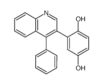 3-(2,5-dihydroxyphenyl)-4-phenylquinoline Structure
