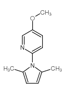 2-(2,5-DIMETHYL-1H-PYRROL-1-YL)-5-METHOXYPYRIDINE Structure