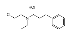 ethyl-(2-chloro-ethyl)-(3-phenyl-propyl)-amine, hydrochloride Structure