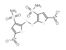 3-Thiophenesulfonamide,2,2'-dithiobis[5-nitro- (9CI) Structure
