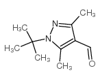 1-特-丁基-3,5-二甲基-1H-吡咯-4-甲醛结构式