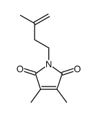 3,4-dimethyl-1-(3-methylbut-3-enyl)pyrrole-2,5-dione结构式
