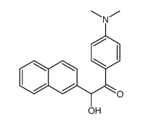 1-[4-(dimethylamino)phenyl]-2-hydroxy-2-naphthalen-2-ylethanone结构式