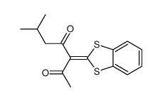 3-(1,3-benzodithiol-2-ylidene)-6-methylheptane-2,4-dione Structure