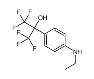 2-(4-乙基氨基-苯基)-1,1,1,3,3,3-六氟-2-丙醇结构式
