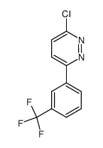 6-氯-3-(3'-三氟甲基)苯基哒嗪结构式
