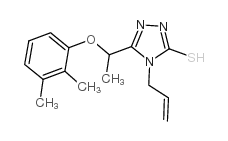 4-烯丙基-5-[1-(2,3-二甲基苯氧基)乙基]-4H-1,2,4-噻唑-3-硫醇结构式