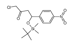 1-chloro-4-(tert-butyldimethylsilanyloxy)-4-(4'-nitrophenyl)-butan-2-one结构式