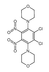 4,4'-(2,3-dichloro-5,6-dinitro-p-phenylene)-bis-morpholine结构式