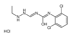 (3E)-1-(2,6-dichlorophenyl)-3-[(2-ethylhydrazinyl)methylidene]urea,hydrochloride结构式