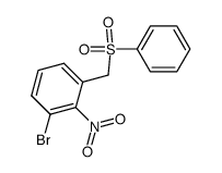 1-bromo-2-nitro-3-(phenylsulfonylmethyl)benzene Structure