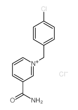 Pyridinium,3-(aminocarbonyl)-1-[(4-chlorophenyl)methyl]-, chloride (1:1)结构式