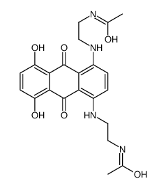N-[2-[[4-(2-acetamidoethylamino)-5,8-dihydroxy-9,10-dioxoanthracen-1-yl]amino]ethyl]acetamide Structure