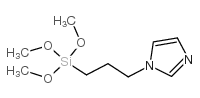 N-(三甲氧基甲硅烷基丙基)咪唑结构式