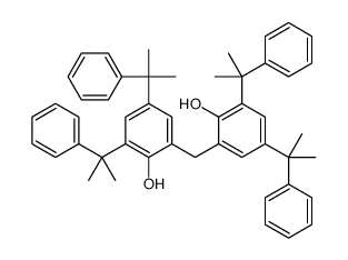 2,2'-methylenebis[4,6-bis(1-methyl-1-phenylethyl)phenol]结构式