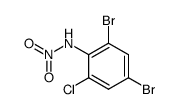 2,4-dibromo-6-chloro-N-nitro-aniline Structure