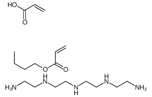 N'-[2-[2-(2-aminoethylamino)ethylamino]ethyl]ethane-1,2-diamine,butyl prop-2-enoate,prop-2-enoic acid Structure