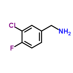 3-氯-4-氟苄胺结构式