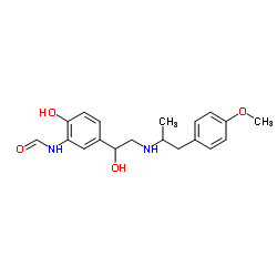 N-[2-Hydroxy-5-[1-hydroxy-2-[1-(4-methoxyphenyl)propan-2-ylamino]ethyl]phenyl]formamide Structure