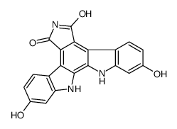 12,13-Dihydro-2,10-dihydroxy-5H-Indolo[2,3-a]pyrrolo[3,4-c]carbazole-5,7(6H)-dione结构式