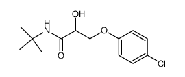 N-(tert-butyl)-3-(4-chlorophenoxy)-2-hydroxypropanamide Structure