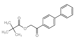 [2-oxo-2-(4-phenylphenyl)ethyl] 2,2-dimethylpropanoate结构式