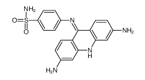 4-[(3,6-diaminoacridin-9-yl)amino]benzenesulfonamide结构式