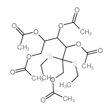 [2,3,4,6-tetraacetyloxy-5,5-bis(ethylsulfanyl)hexyl] acetate结构式