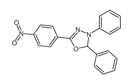 2-(4-Nitrophenyl)-4,5-diphenyl-Δ2-1,3,4-oxadiazolin结构式