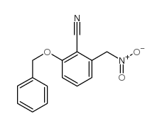2-BENZYLOXY-6-NITROMETHYLCYANOBENZENE Structure
