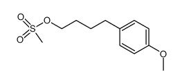 1-methanesulfonyloxy-4-(4-methoxyphenyl)butane结构式
