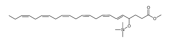 4-hydroxy-5E,7Z,10Z,13Z,16Z,19Z-docosahexaenoic acid methyl ester trimethylsilyl ether Structure