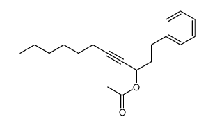 (+/-)-1-phenylundec-4-yn-3-ol acetate Structure