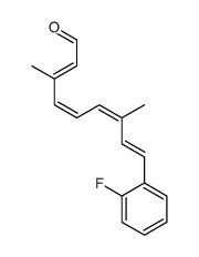 9-(2-fluorophenyl)-3,7-dimethylnona-2,4,6,8-tetraenal结构式