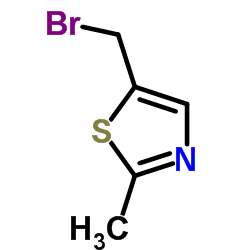 5-(溴甲基)-2-甲基噻唑结构式