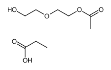 2-(2-hydroxyethoxy)ethyl acetate,propanoic acid Structure